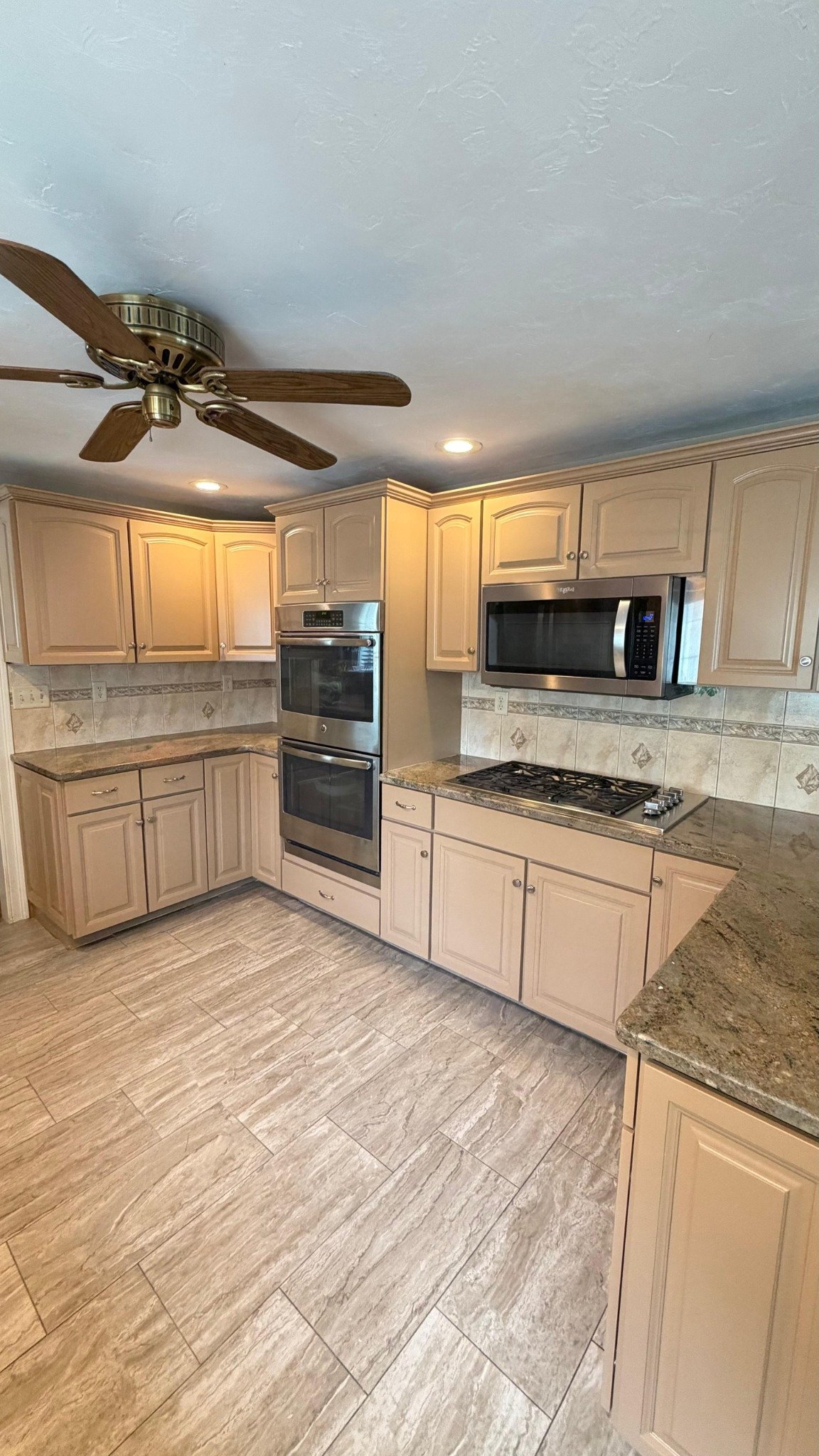 Painted cabinetry with clean lines and a smooth professional finish